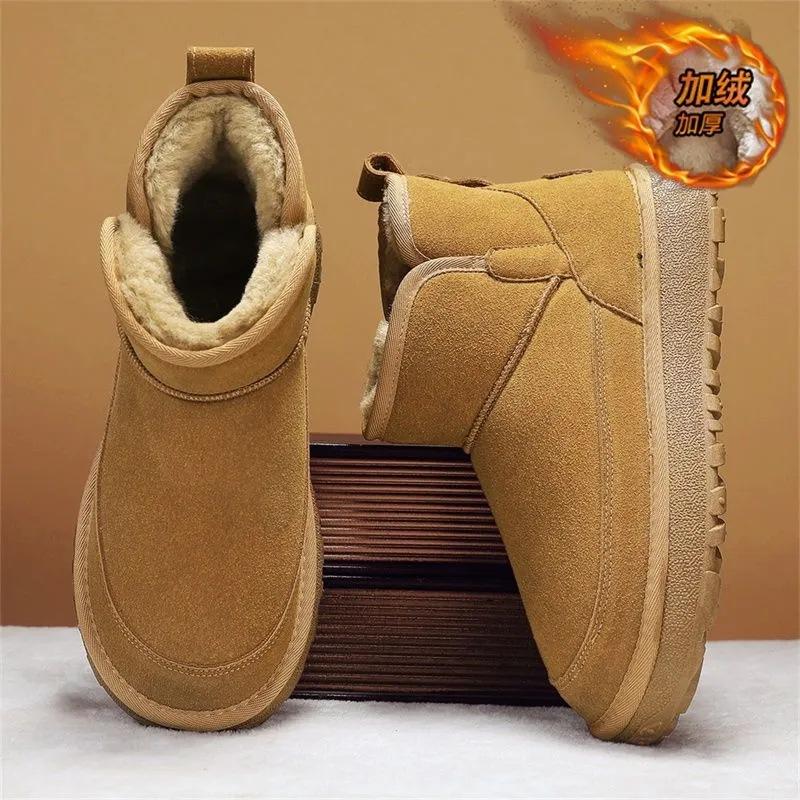 TS JYL Sneakers Textile Boots Men Daily Spring Cotton Blend 44 коричневый