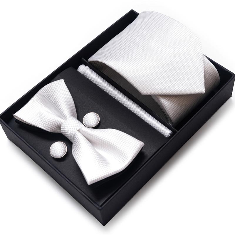 Men'S Tie Bow Tie Set Gift Box 6-Piece Set Tie Business Dress Tie Guangzhou