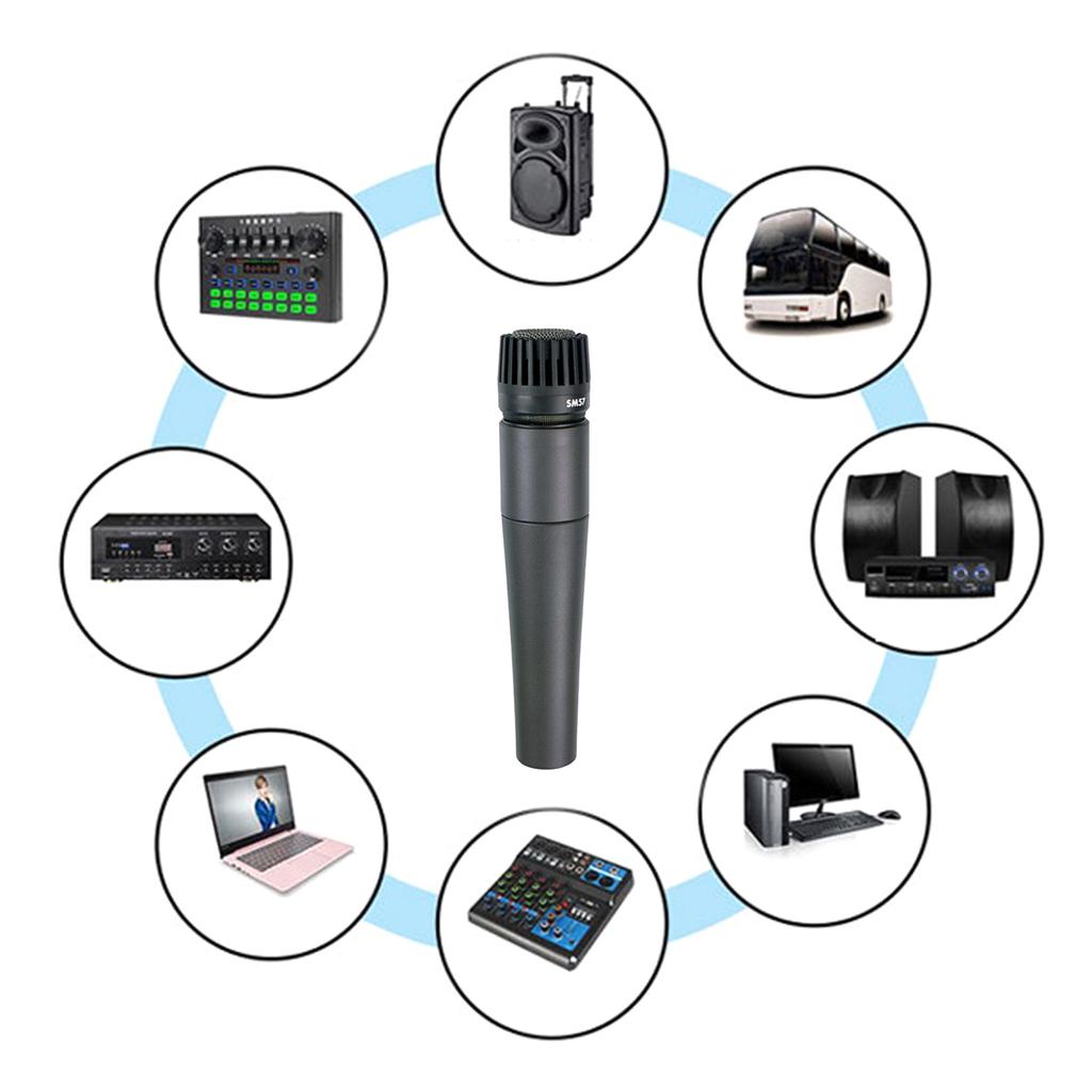 Dynamisches Mikrofon für Studioaufnahmen und Live-Auftritte SM57 Kleines Metallmikrofon