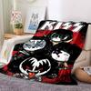 1pc KISS Band Merchandise Blanket Soft All Season Throw with Vibrant Design, Perfect for Home, Travel, and Gifts, Ideal for Naps and Camping