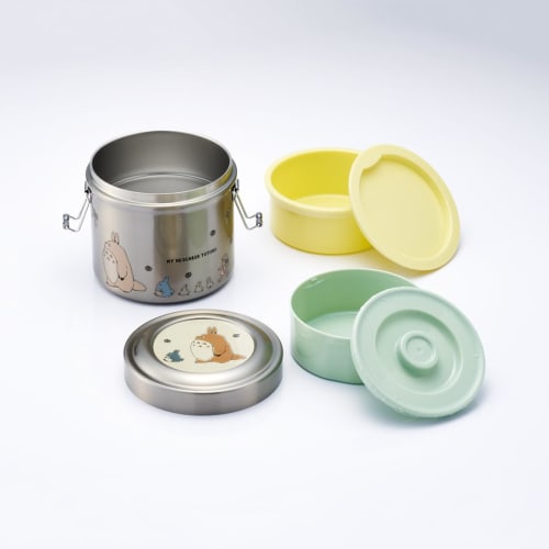 Skater Vacuum Insulated Stainless Steel Bowl-Shaped Bento Box, DX 640ml, Ultra-Lightweight, Antibacterial, My Neighbor Totoro Marching Studio Ghibli D