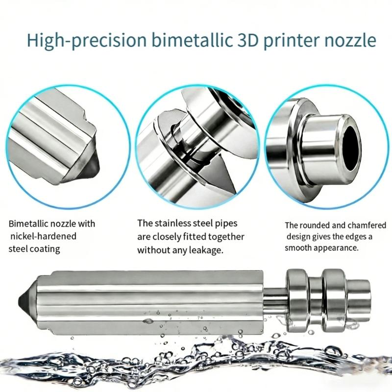 Upgraded 3D Printer Nozzle Upgraded 300℃ High Temperature Accessories for X Printer Replacement Accessories