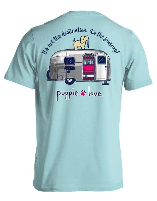 

New PUPPIE LOVE ITS NOT THE DESTINATION ITS THE JOURNEY T Shirt XL