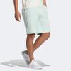 Adidas Neo Pure Color Casual Straight-Leg Mid-Length Shorts With Stripes Unisex Bottoms Green HS6821