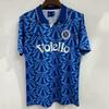 1991 Camiseta de Fútbol Retro Local del Napoli Diego Maradona Camiseta de Fútbol para Adulto Hombre Ropa de Aficionado Otoño Invierno