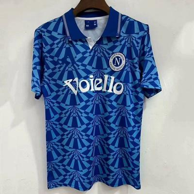 1991 Napoli Home Retro Soccer Jersey Diego Maradona Football Shirt Adult Mens Fan Wear Fall Winter