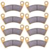 Front & Rear Brake Pad Set Ceramic for Polaris General XP 1000 / General 4 1000 /RZR 4 900 / RZR S 4 1000 900 /Ranger XP 1000/