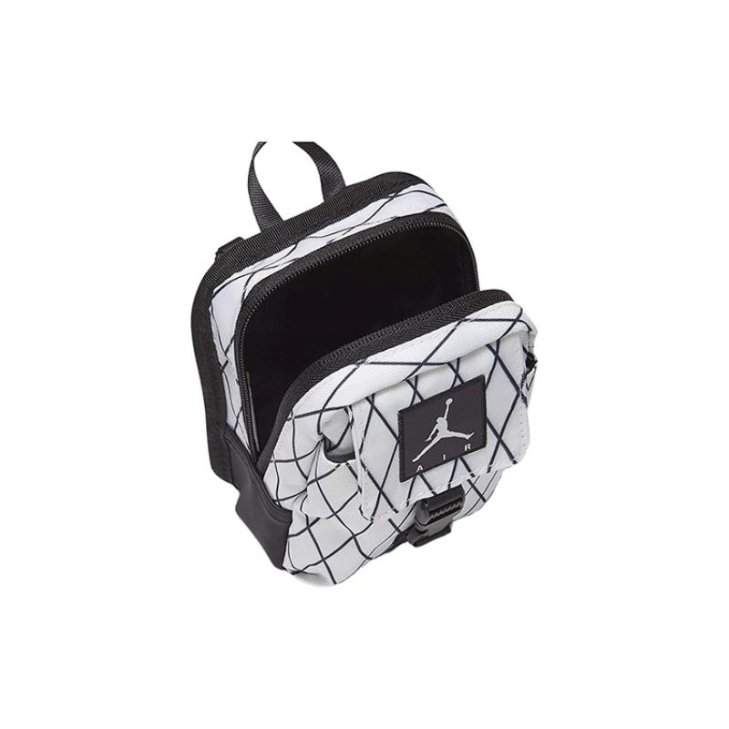Jordan Polyester Sling Bag Fanny Pack Handbag Shoulder Bag Crossbody Bag Small Size Unisex White/Black Jordan 9A0438-001