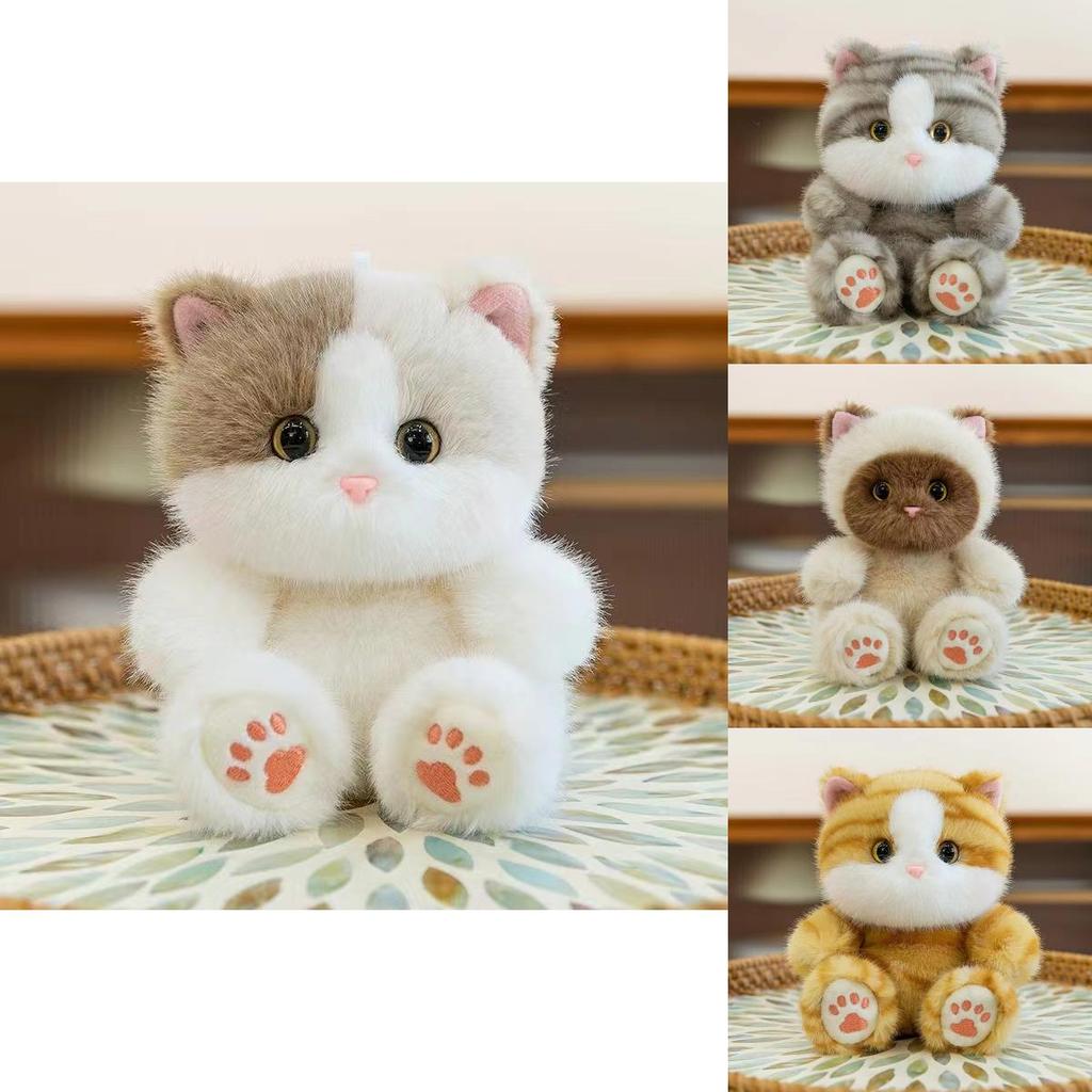 Siamese Cat Plush Toy With Pp Cotton Filling For Gift And Collection