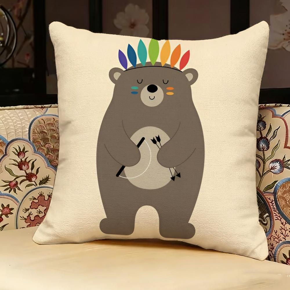 Simple Nordic Modern Anime Pillow Case Pillowcase, Double-Sided Printed, Sofa Cushion, Bedroom Headboard Pillow
