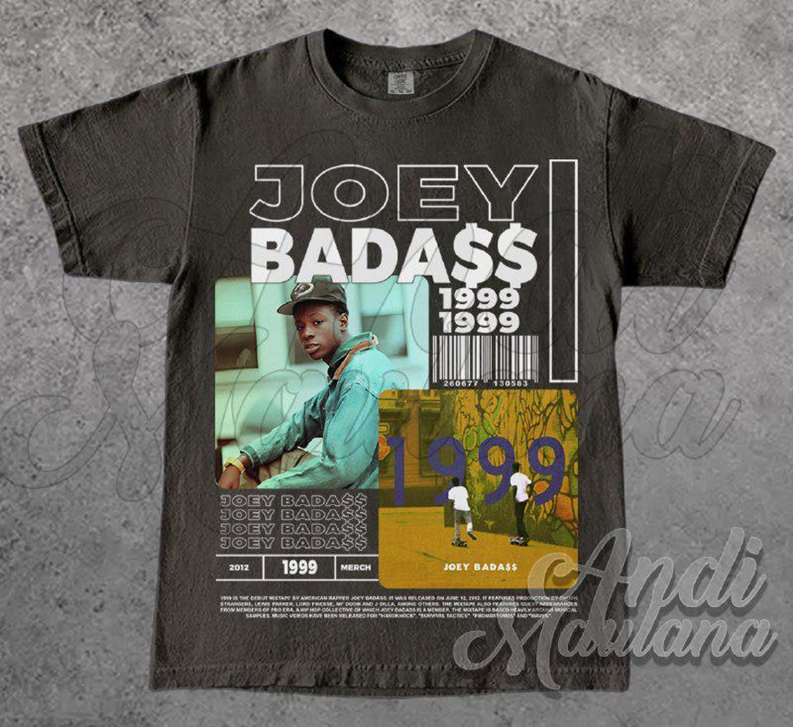 JOEY BADASS 1999 Rapper and Actor Limited Unisex Softstyle T-Shirt, Joey Badass Merch, Joey Badass Album 90s Poster Graphic tee 4XL