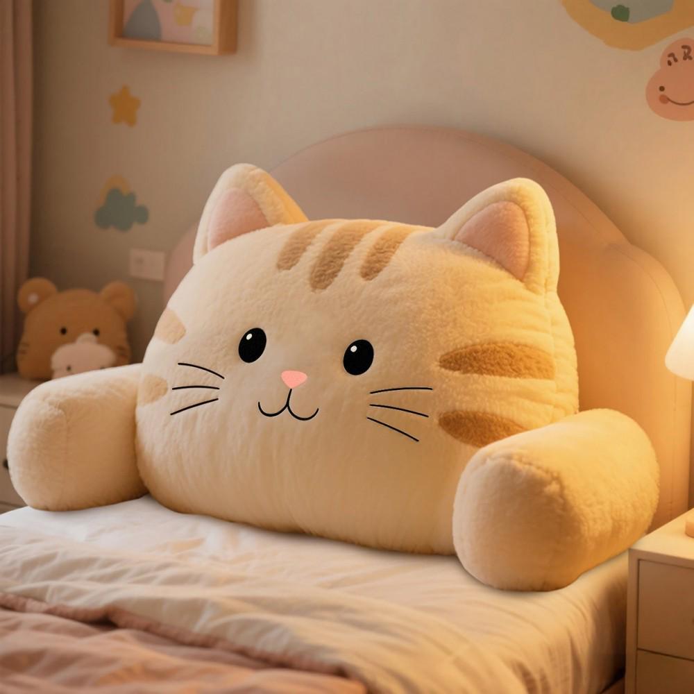Soft Upholstered Bedside Cushion - Washable Tatami Style for Kids' Bedroom