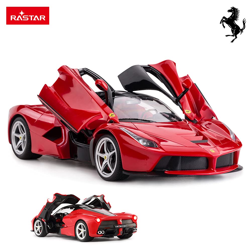 RASTAR RC Car 114 Scale Ferrari LaFerrari Radio Controlled Toy Car Model Car Red 2.4GHz 33.8158.3 Cm