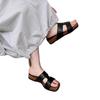 French small sandals platform slippers women's summer wear 2025 new with skirt high-end cool slippers beach sandals