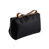 Travel Makeup Bag Smooth Nylon Cosmetic Case with Top Opening for Bathroom Counter Storage and Daily Personal Care Use