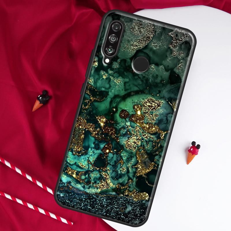 Agate Gem Crystals Marble Pattern For Huawei Nova 9 SE 10 5T Y90 Y70 Y60 Y61 Y91 Y72 12i 12s 11i P60 Pro P20 P30 P40 Lite Case