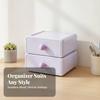 Desktop Storage Box with Drawer Sturdy Desk Organizer Drawers for Vanity