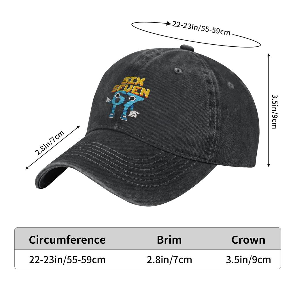 Funny Italian Brainrot Meme 67 Six Seven Sun Baseball Cap Women Print Trucker Hat Summer Stylish Running Hippie Baseball Caps