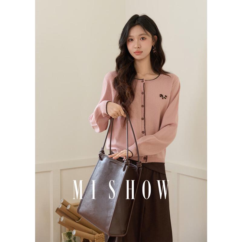 Успешная коллекция Miu Show Вышитый кардиган с круглым вырезом S