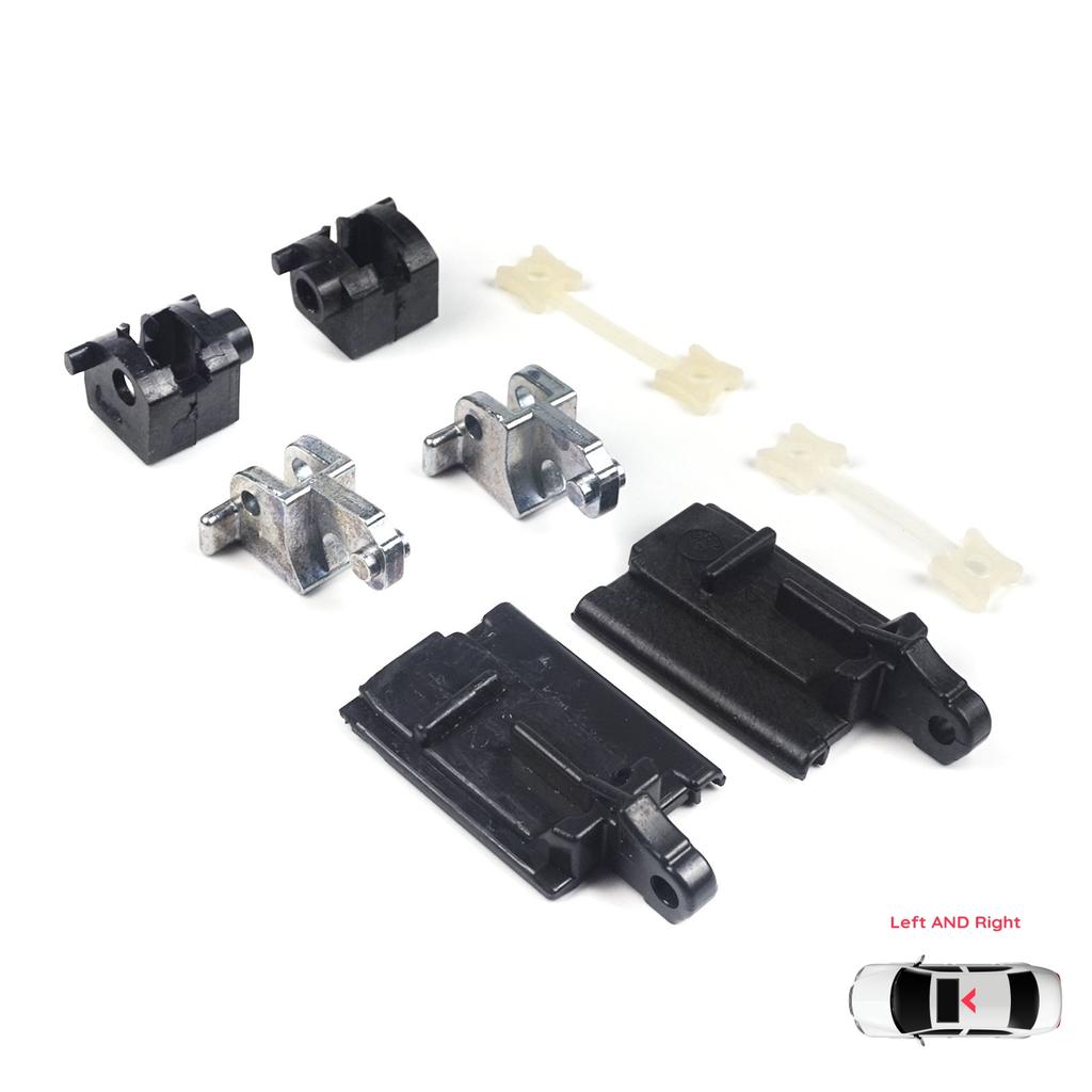BSR531+BSR532 Sunroof Sliding Rail Lift Lever Hinge Repair 8 PCS Set Left Right for BMW 3 E36 E46 7 E38 54128119747 54128119748