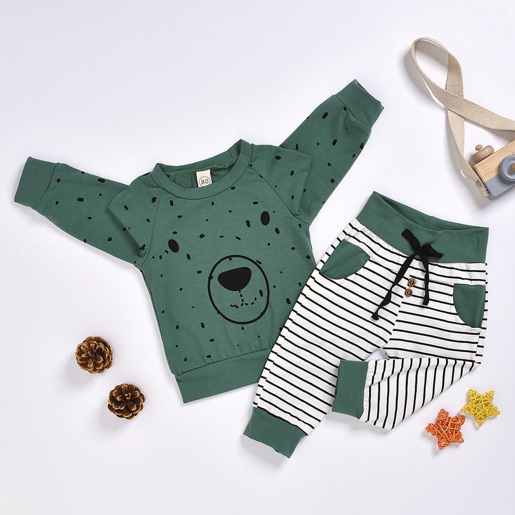 Hosen Outfits Set Kleinkind Kleidung Set Kinder Baby Jungen Kinderbekleidung Hoodie Cartoon Bär Sweatshirt Tops Hosen Outfits Set Kleinkind Kleidung Set Kinder Baby Jungen Kinderbekleidung Hoodie Cartoon Bär Sweatshirt Tops