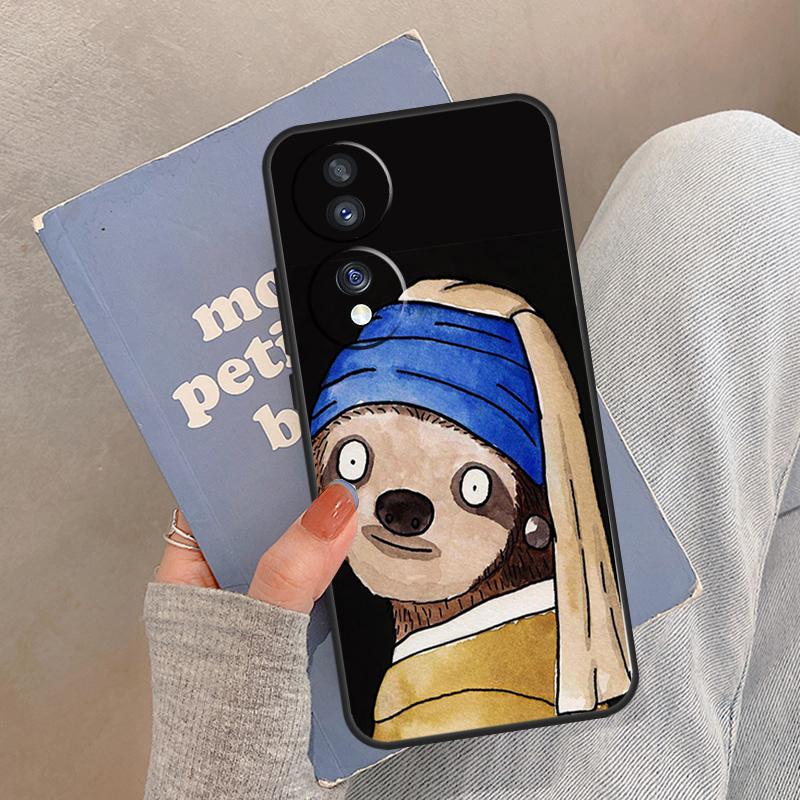 Funny Sloth Case For Honor Magic 8 Pro 5 6 7 Lite Cover For Honor 200 400 90 70 50 X8a X8b X9a X9b X9c