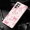 Phone Case For Samsung Galaxy S26 S25 S24 S23 S22 Ultra S23 S22 S25 Plus S24FE S23FE S26Edge Cute Pink Heart Bow
