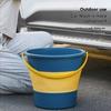 1Pc/Foldable Bucket Portable Household Plastic Foot Bath Basin with Side Handle Deep Bucket Foot Soaking Tub