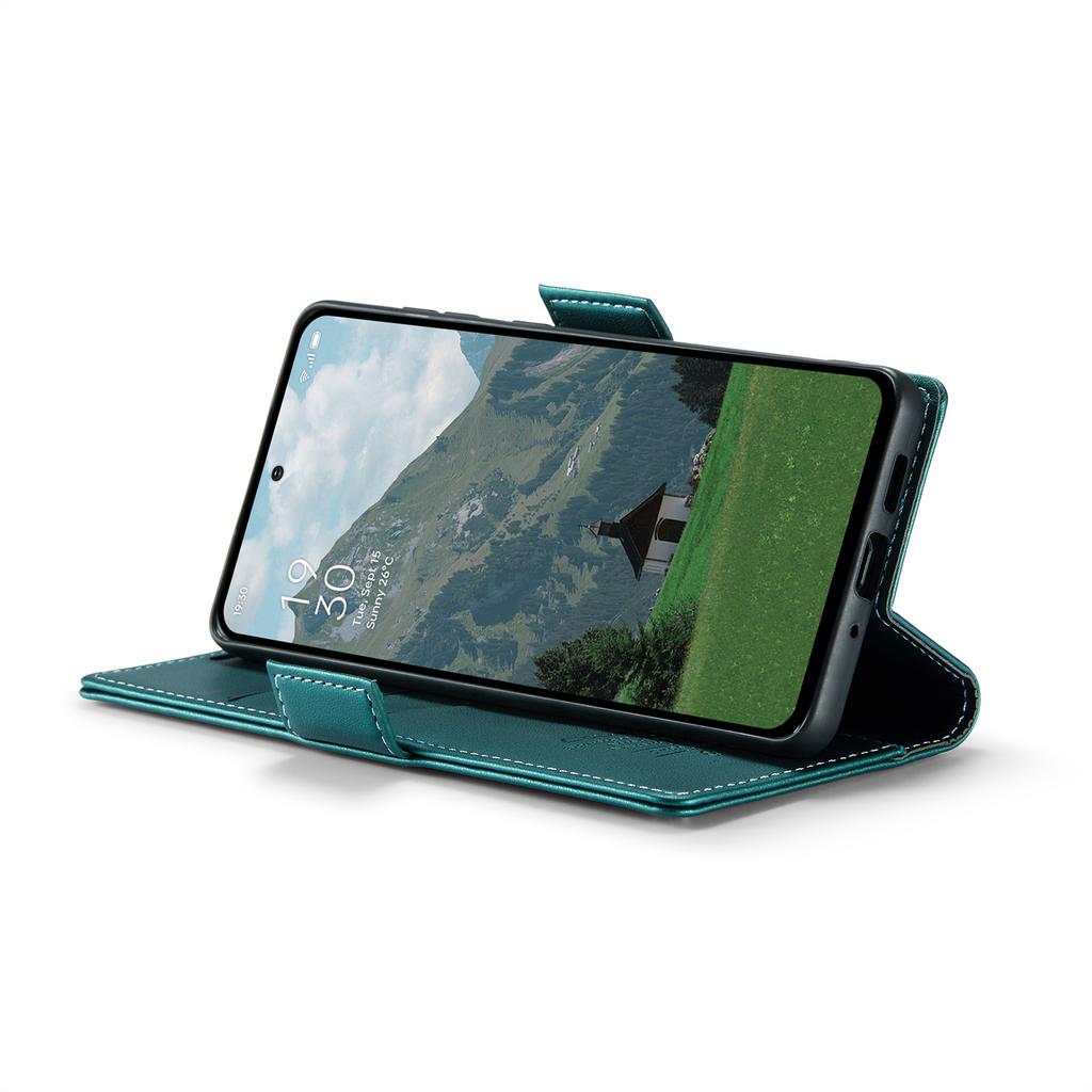 For Oppo Reno12 F 5G Leather Case CASEME 023 RFID Blocking 3 Card Slot Mobile Cover