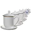 Blue and White Porcelain Mugs Cup Jingdezhen Bone China Ceramic Teacup Kettle with Lid Tea Cups