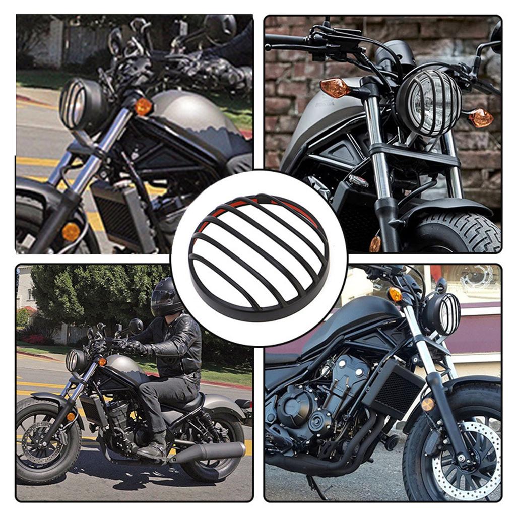 Motorrad Scheinwerfer Kopf Licht Schutz Schutz Abdeckung Schutz Grill Für Rebel CMX 300 Schwarz Protector