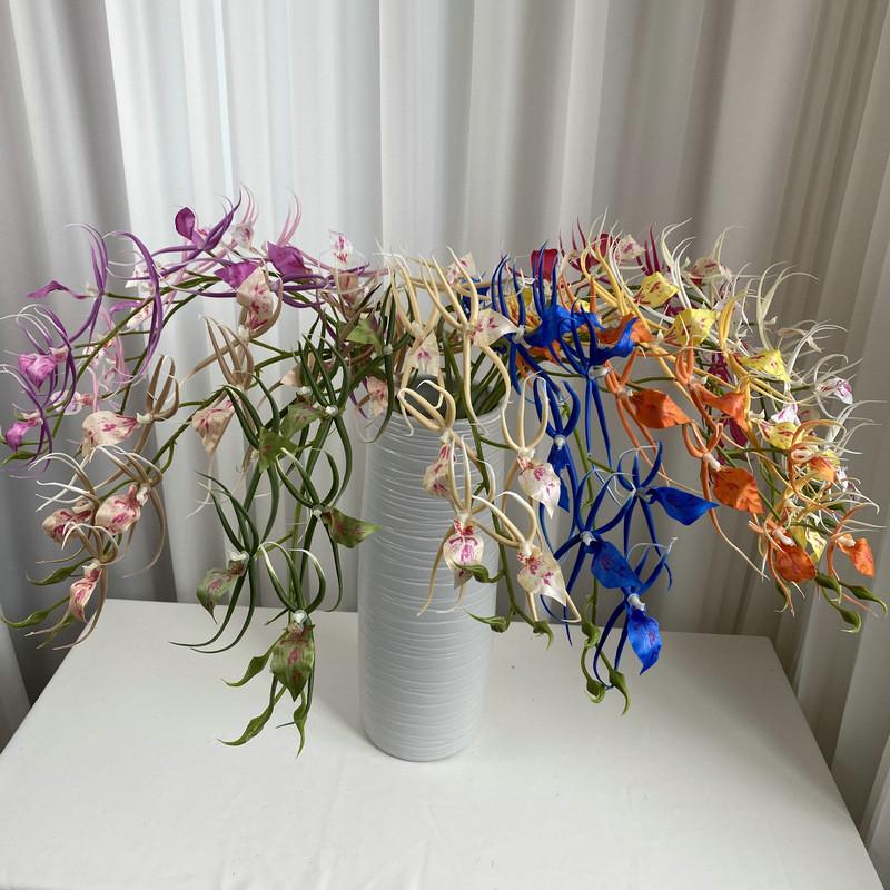 Lange Orchideen-Seidenblume Hochzeitsdekoration Kunstpflanze für Heim- und Hoteldekoration
