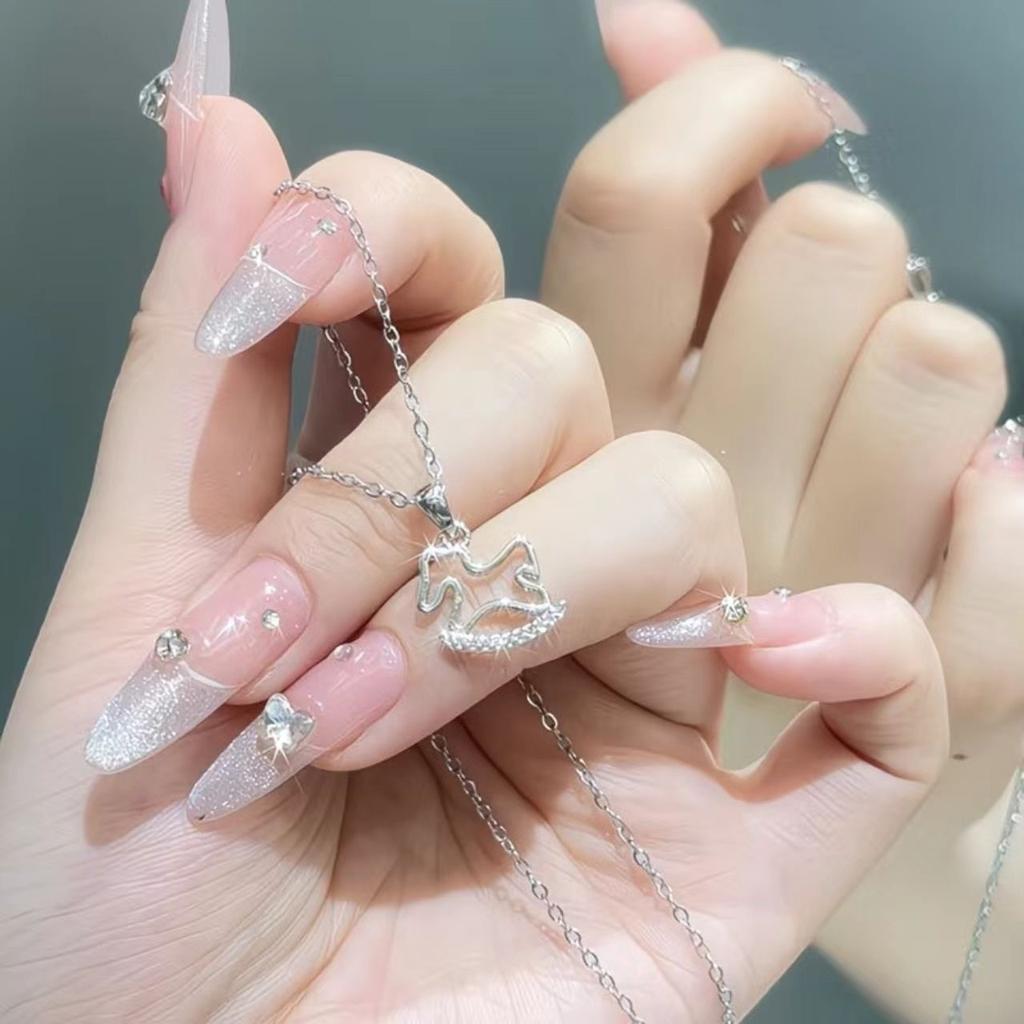 Silver Trojan Horse Necklace Women's Niche Clavicle Chain High-end Accessories ins Pony Necklace for Girlfriend