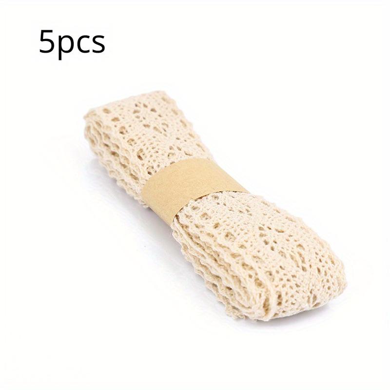 

5 шт. Хлопчатобумажная кружевная лента, Винтажная отделка для DIY поделок, Скрапбукинга, Свадебных украшений 5pcs