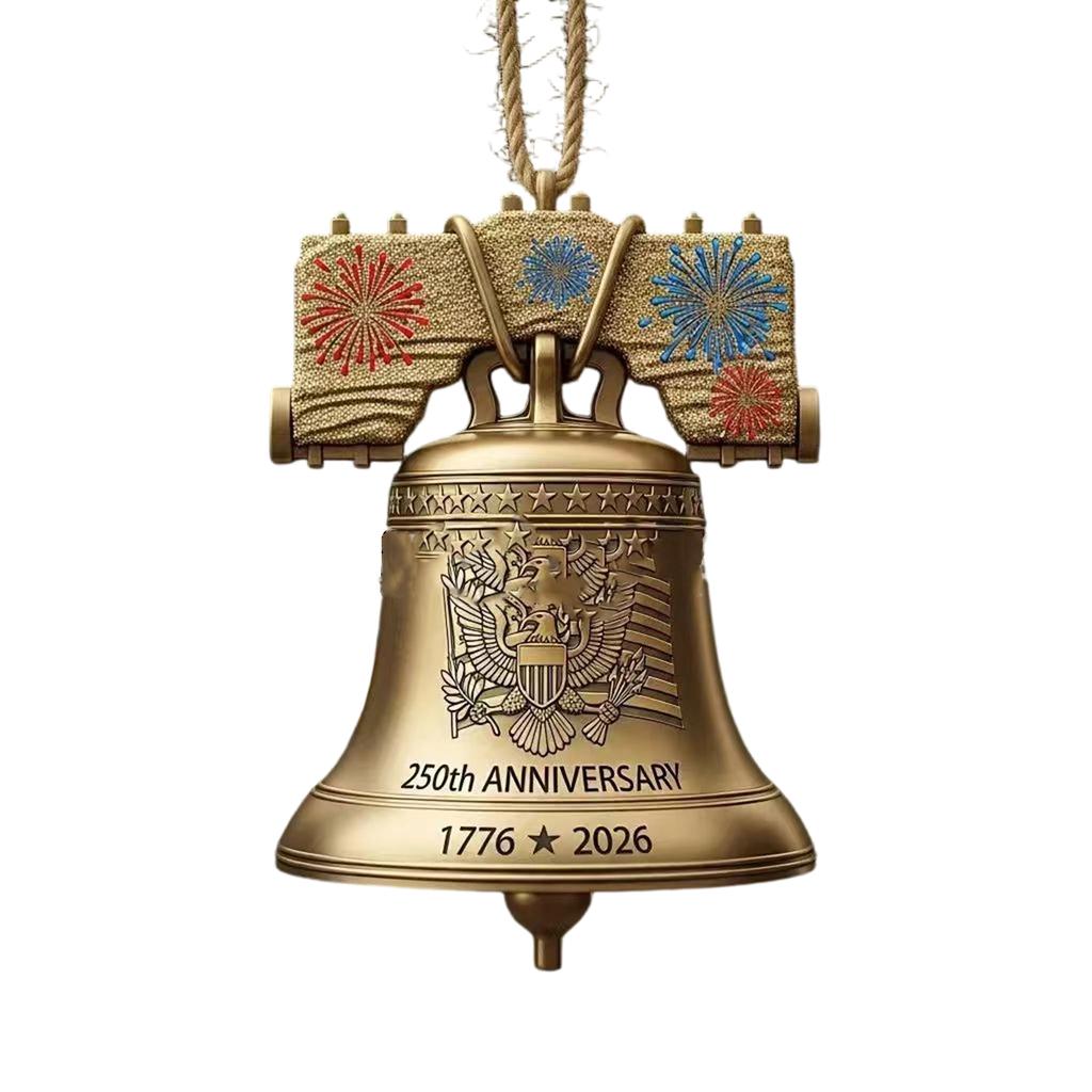 Ornamenti Campanella Commemorativa 250° Anniversario Americano Decorazioni per Feste per Commemorare la Storia