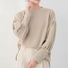 Navava Loose Fit Puff Sleeve Long Sleeve Sweatshirt With Button Point Nt3228