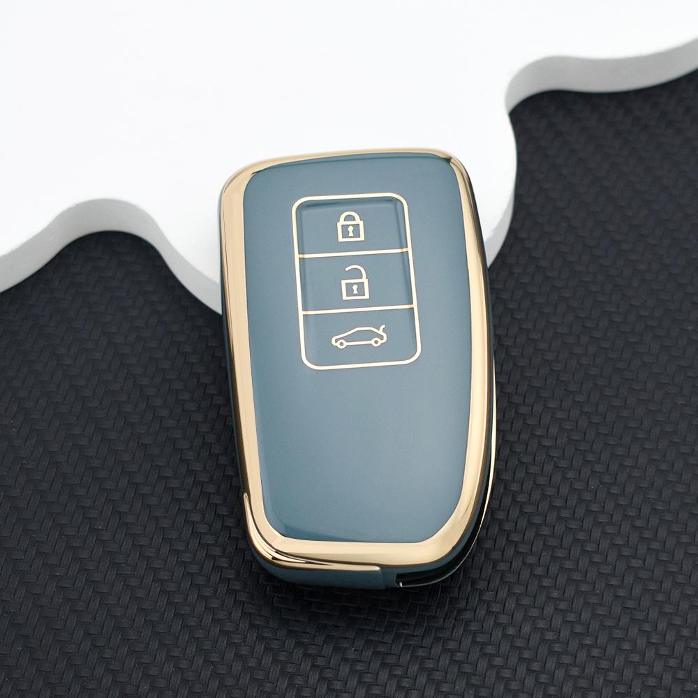 TPU Anti-scratch Car Key Case Cover for Lexus ES300h ES350 RX350 RX450h NX300 NX300h IS250 IS300h GX460 LX570 Shell Fob Holder