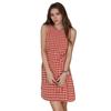 Women's Summer Casual Waist Waist Plaid Vest Sleeveless Dress