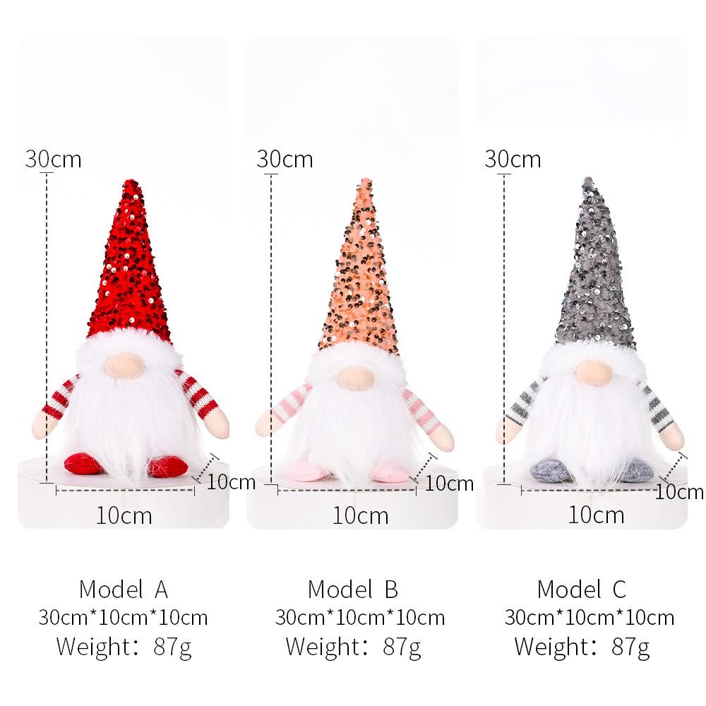 Sparkling Christmas Decoration With Lights Festive Rudolph Plush Doll For Holiday Cheer