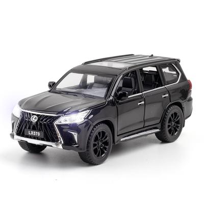 1/32 Scale LEXUS LX570 SUV Alloy Off Road Diecast Metal Model Fine Model Collection Computer Desktop Ornaments Children Birthday Gift