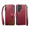 For Samsung Galaxy S26/S25 Edge/S24/S23/S22 Ultra Wallet Case, RFID Blocking 3 Card Slots, Shockproof Cover with Wrist Strap