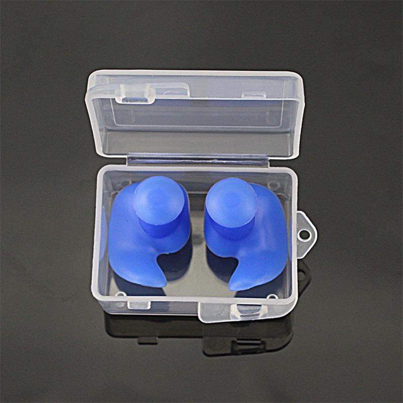 Silikon Schwimm-Ohrstöpsel & Nasenklammern Set - Unisex Lärmreduzierende Schallisolierte Ohrstöpsel für das Training