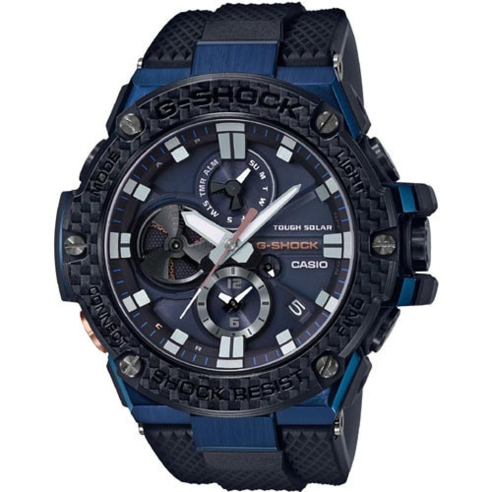 

CASIO G SHOCK G SHOCK GST B100XB 2AJF G STEEL G стальной прочный хронограф с Bluetooth