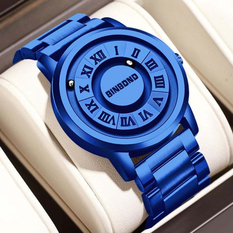 Binbang Black Technology Watch Men's New Concept Personality Creative Men's Magnetic Suspension Waterproof Men's Watch