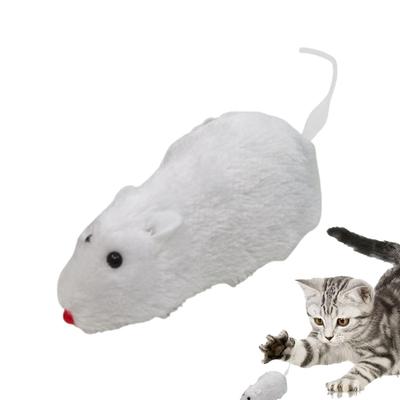 Cat Mice Toys Wind Up Mouse Cat Moving Plush Interactive Toys Cat Pet Chasing Toys Interesting Playtime Supplies For Kitten