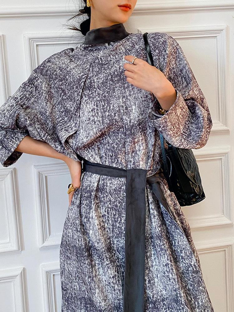 

Exclusive Women s Dress - Spring/Autumn Niche Design with Thirteen Line Skirt Medium