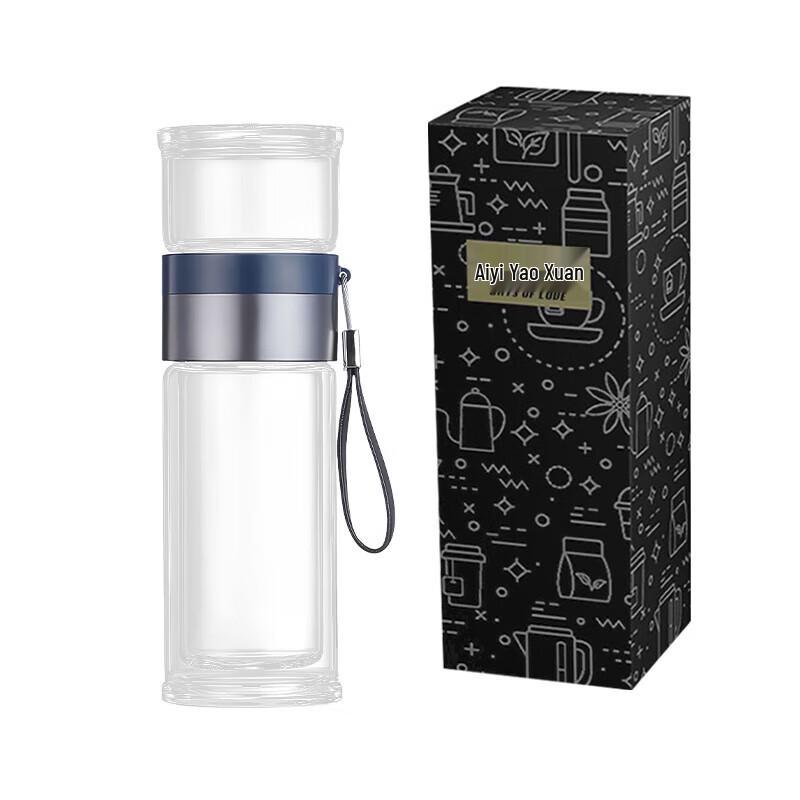 Tea Infuser Glass Bottle with Filter 440ml