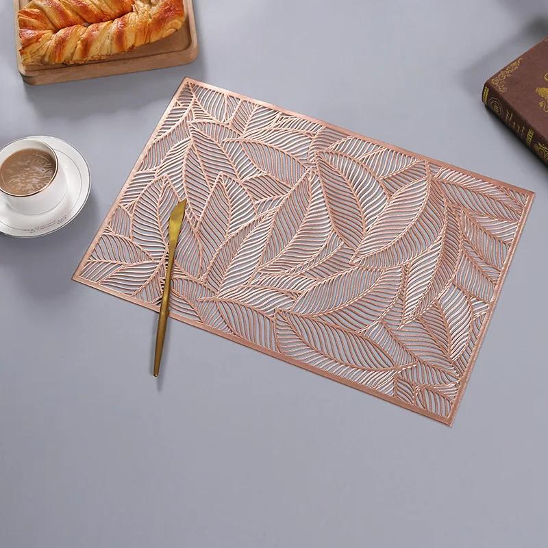 Non-Slip Table Mat Tea Coaster Bowl Pad Washable PVC Dining Table Placemats Modern Home Decoration Accessories for Anniversary