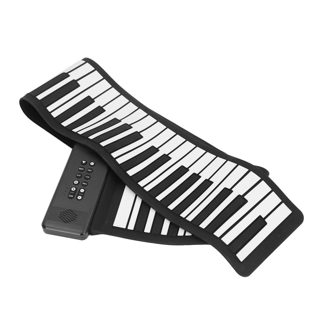 88 Key Hand Roll Piano 128 Tones USB MIDI BT Portable Folding Piano for Beginners