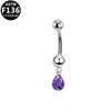 Titanium G23 Alloy Fashion Cross Navel Piercing Ring
